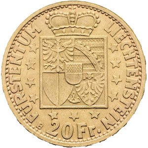 Liechtenstein - Goldmünze 20 Franken 1946 - Franz Josef II