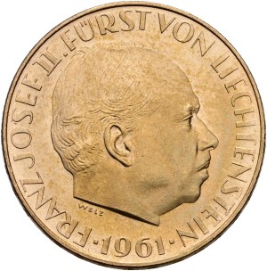 Liechtenstein - Gold coin 25 francs 1961 - Franz Josef II Prince of Liechtenstein
