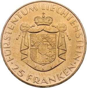 Liechtenstein - Gold coin 25 francs 1961 - Franz Josef II Prince of Liechtenstein