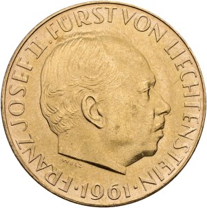 Liechtenstein - Gold coin 50 francs 1961 - Franz Josef II Prince of Liechtenstein