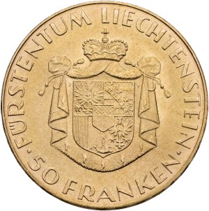Liechtenstein - Gold coin 50 francs 1961 - Franz Josef II Prince of Liechtenstein