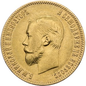 Russland / Russisches Kaiserreich - Goldmünze 10 Rubel 1902 AP - St. Petersburg, Zar Nikolaus II (1894-1917) - Russia, 5 Roubles