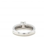 14K WHITE GOLD RING - 6.24 GR WITH DIAMONDS - DH-R306