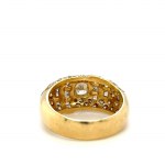 18K YELLOW GOLD RING - 7.76 GR WITH DIAMONDS - DH-R645