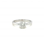 BAGUE EN OR BLANC 3.23 GR AVEC DIAMANTS - RNG41106