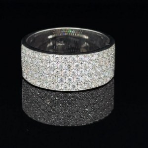 RING IN WHITE GOLD 7,210 GR WITH DIAMONDS - DJ31203