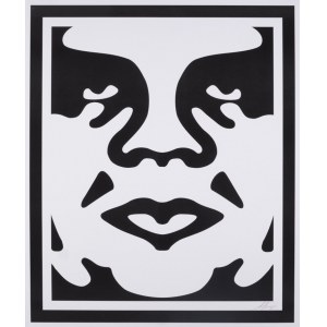 Shepard Fairey, Obey 3-face, triptych