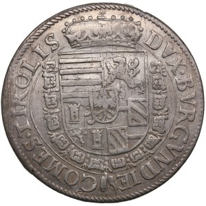 Autriche, Saint Empire romain germanique, Comté du Tyrol (Hall) 1 Thaler ND (1577-95) - Ferdinand II en tant qu'archiduc (1564-1595)