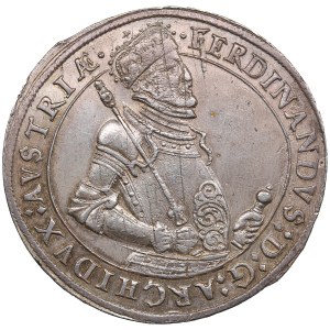 Autriche, Saint Empire romain germanique, Landgraviat de Haute-Alsace (Ensisheim) 1 Thaler ND (1584-95) - Ferdinand II en tant qu'archiduc (1