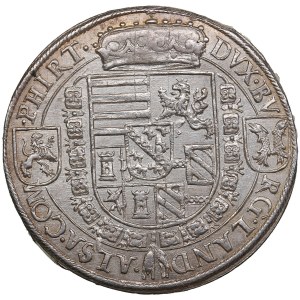Autriche, Saint Empire romain germanique, Landgraviat de Haute-Alsace (Ensisheim) 1 Thaler ND (1584-95) - Ferdinand II en tant qu'archiduc (1