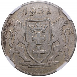 Ville libre de Dantzig (Monnaie de Berlin) 5 Gulden 1932 - Marienkirche - NGC AU DETAILS