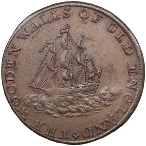 Grande-Bretagne (Middlesex) Token d'un demi-penny 1795