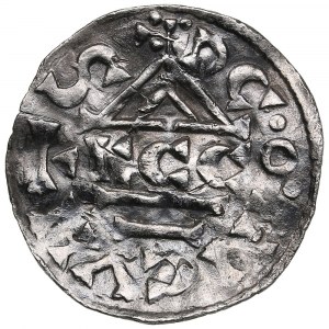 Německé státy, Bavorské vévodství (Regensburg) AR Denár - Heinrich IV (1002-1009)