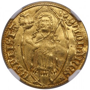 États allemands, ville libre de Lübeck Goldgulden ND (vers 1500) - NGC MS 61