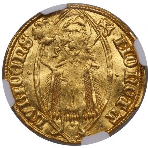 États allemands, ville libre de Lübeck Goldgulden ND (vers 1500) - NGC MS 61