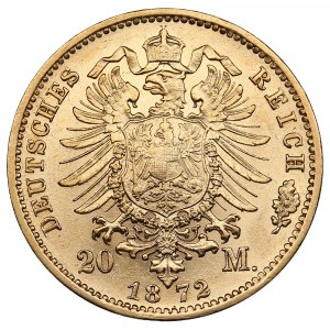États allemands, Royaume de Prusse (Berlin) 20 Mark 1872 - Guillaume Ier (1861-1888)