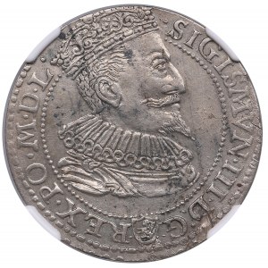 République polonaise-lituanienne (Malbork) AR 6 Groszy (Szóstak) 1596 - Sigismond III Vasa (1587-1632) - NGC AU 58