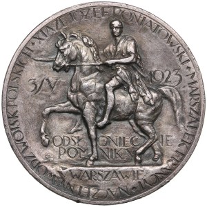 Pologne Médaille d'argent 1923 - Inauguration du monument au prince Józef Poniatowski sur la place de Saxe à Varsovie