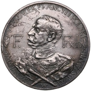 Pologne Médaille d'argent 1923 - Inauguration du monument au prince Józef Poniatowski sur la place de Saxe à Varsovie