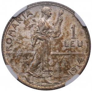 Roumanie 1 Leu 1914 - Carol I (1881-1914) - NGC MS 63