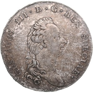 Suède (Stockholm) 1 Riksdaler 1791 - Gustav III (1771-1792)