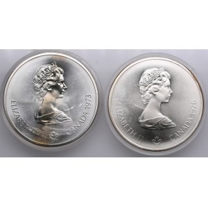 Canada (Ottawa) 10 Dollars 1973, 1976 - Elizabeth II (1952-2022) - Jeux Olympiques de Montréal (2)