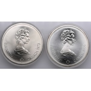 Canada (Ottawa) 10 Dollars 1973, 1976 - Elizabeth II (1952-2022) - Jeux Olympiques de Montréal (2)