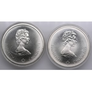 Canada (Ottawa) 10 Dollars 1974, 1975 - Elizabeth II (1952-2022) - Jeux Olympiques de Montréal (2)