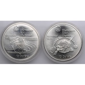Canada (Ottawa) 10 Dollars 1975 - Elizabeth II (1952-2022) - Jeux Olympiques de Montréal (2)