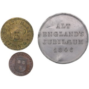 Groupe de jetons et médailles allemands (Munich) (1840-début du 20e siècle) (3)