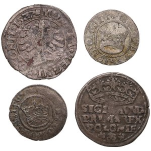 Monnaies de Pologne (4) - Alexandre Ier (1), Sigismond Ier (3)