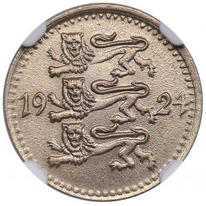 Estonie 1 Mark 1924 - NGC MS 64