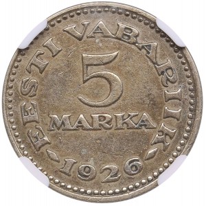 Estonie 5 Marka 1926 - NGC AU DÉTAILS