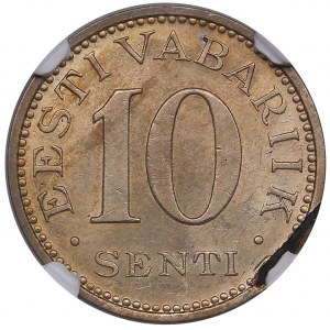Estonie 10 Senti 1931 - NGC MS 62