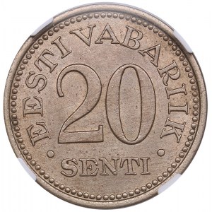 Estonia 20 Senti 1935 - NGC MS 63