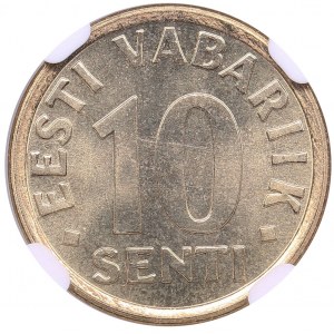 Estonie 10 Senti 2008 - NGC MS 68