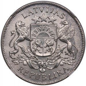 Lettonie (Royal Mint, Londres) 2 Lati 1926 - NGC MS 64+