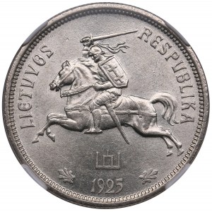 Lituanie (Royal Mint, Londres) 5 Litai 1925 - NGC MS 62