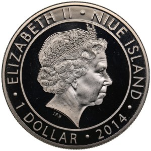 Niue Island 1 Dollar 2014 - Elizabeth II (1952-2022) - Baltic Way (Estonia, Latvia, Lithuania)