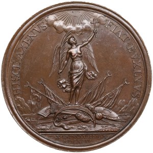 Russie (Pays-Bas) Médaille de bronze 1696 (XVIIIe - début XIXe siècle) - En souvenir de la prise d'Azov, 18 juillet 1696 - Pe