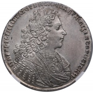 Russie Rouble 1728 - Pierre II (1727-1730) - NGC MS 62