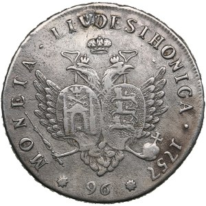 Livonie &amp; Estonie (Russie) 96 Kopecks 1757 - Elizabeth (1741-1762)