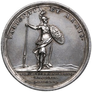 Russie Médaille de bronze (argentée) 1770 - Victoires sur la Turquie - Catherine II (1762-1796).