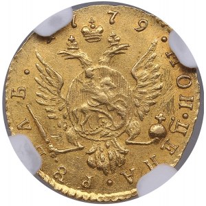 Russia Gold Rouble 1779 - Catherine II the Great (1762-1796) - NGC AU Details