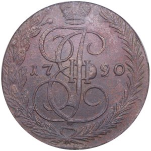 Russie (Monnaie d'Ekaterinbourg) 5 Kopecks 1790/89 EM - Catherine II la Grande (1762-1796) - NGC UNC DETAILS
