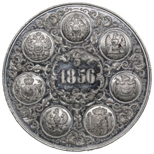 Allemagne, Augsbourg (Russie) Médaille de l'alliage d'étain 1856 - En commémoration de la Paix de Paris, 30 mars 1856