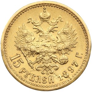 Russie 15 Roubles 1897 AГ - Nicolas II (1894-1917)