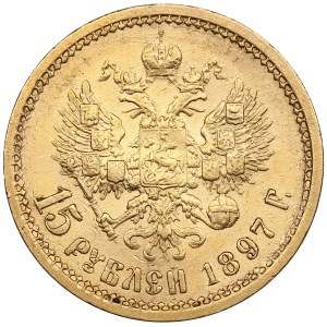 Russie 15 Roubles 1897 AГ - Nicolas II (1894-1917)