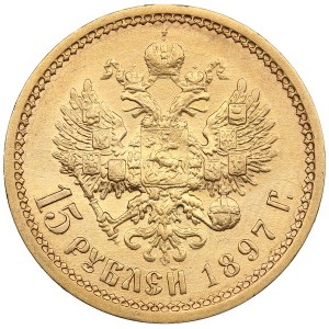Russie 15 Roubles 1897 AГ - Nicolas II (1894-1917)