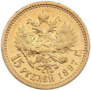 Russland 15 Rubel 1897 AГ - Nikolaus II (1894-1917)